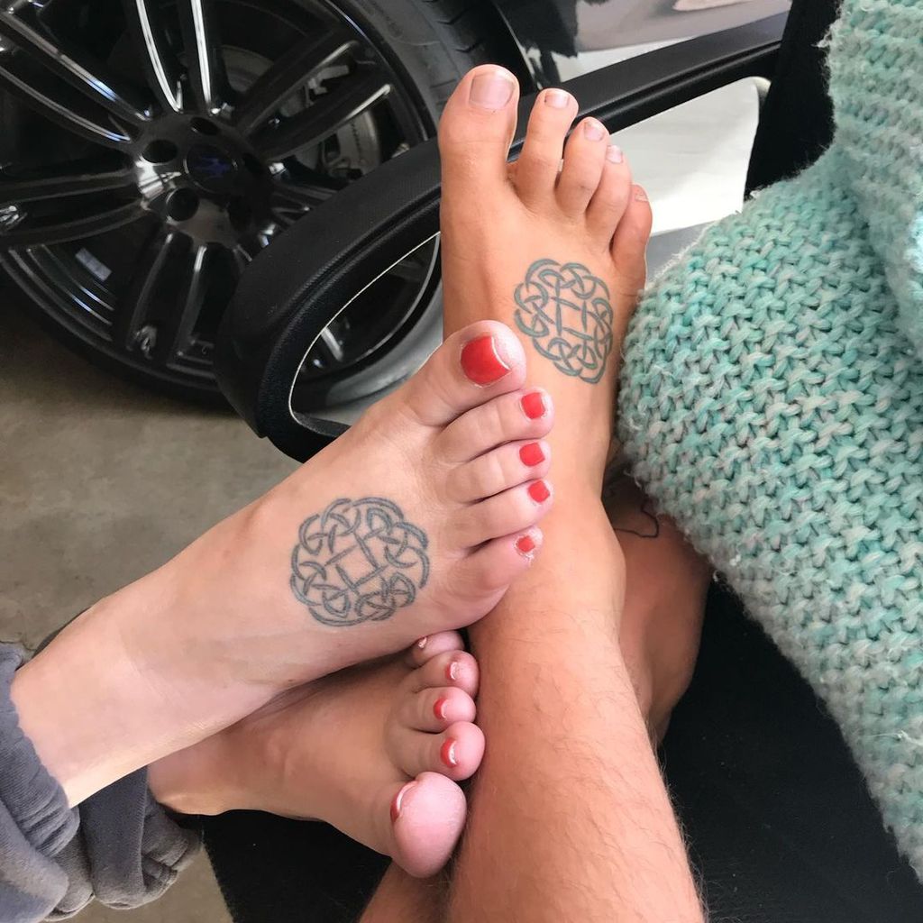 Lisa Marie Presleys und Benjamin Keoughs Füße