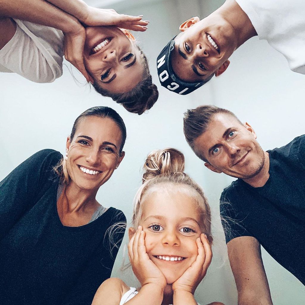 Lisa-Marie Schiffner mit ihrer Familie