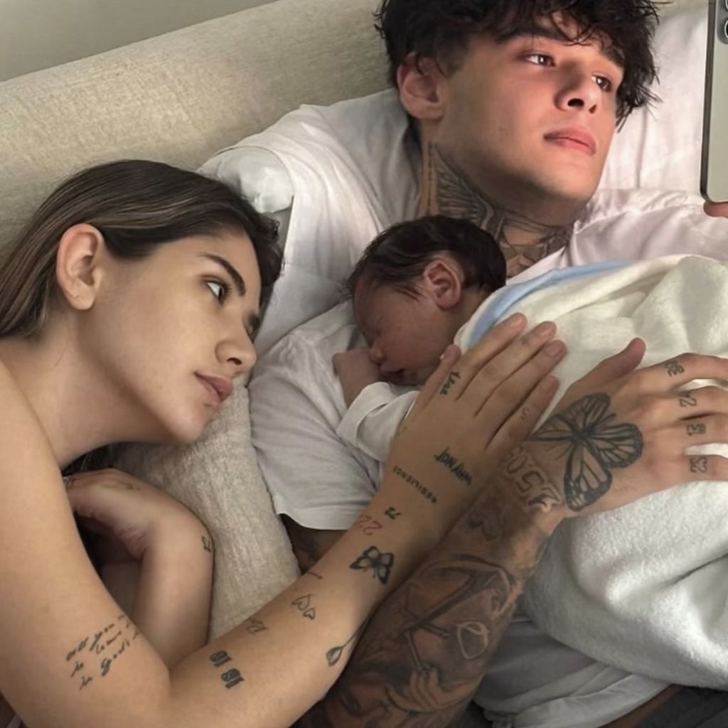 Lisa Marie Akkaya,  Furkan Akkaya und ihr Sohn im November 2024