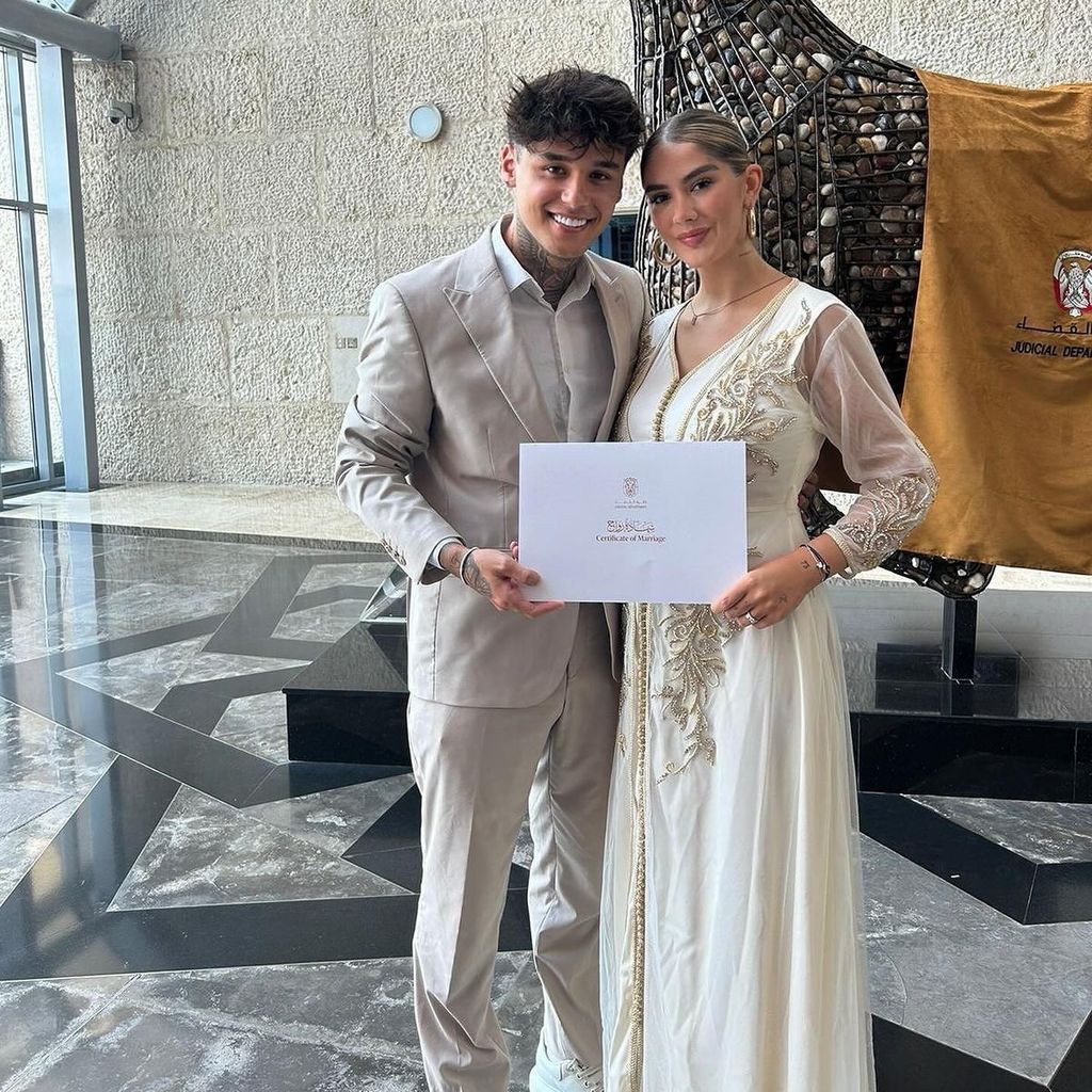 Lisa Marie Straube mit ihrem Mann Furkan Akkaya im September 2024
