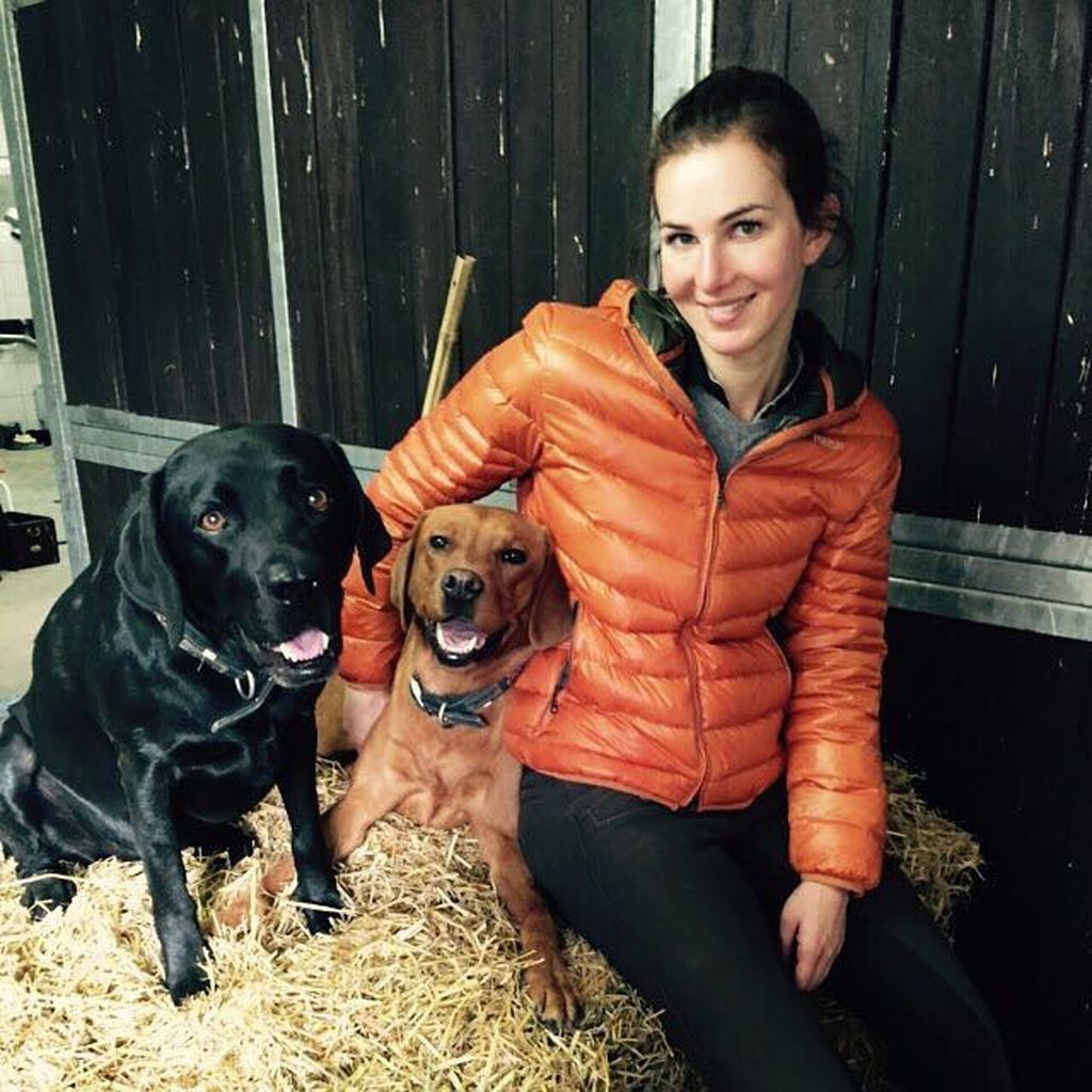 Lisa Müller mit Murmel und Micky im Februar 2017