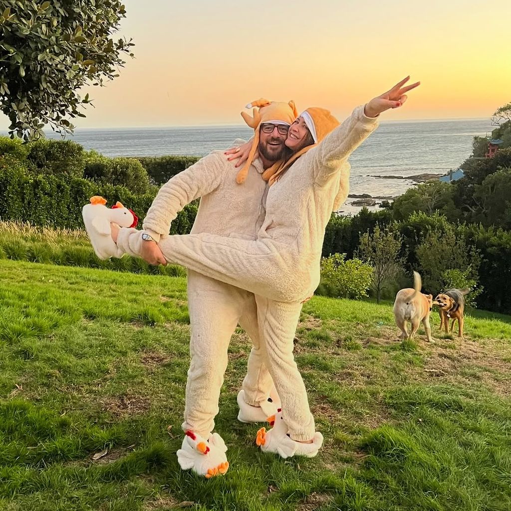 Lisa Snowdon mit ihrem Partner George Smart