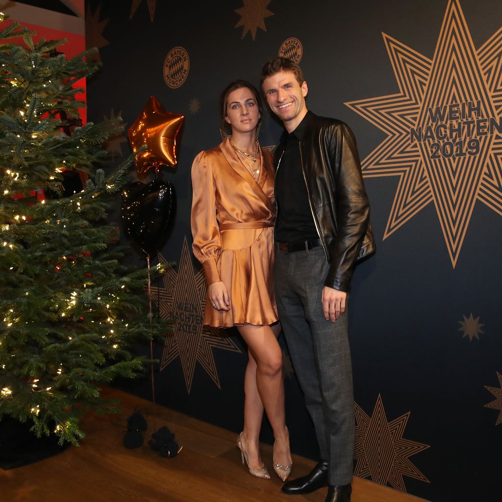 Lisa und Thomas Müller bei der Weihnachtsfeier des FC Bayern München 2019