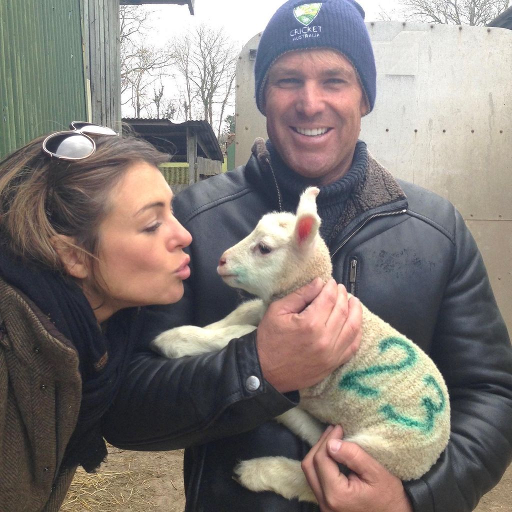 Liz Hurley und Shane Warne
