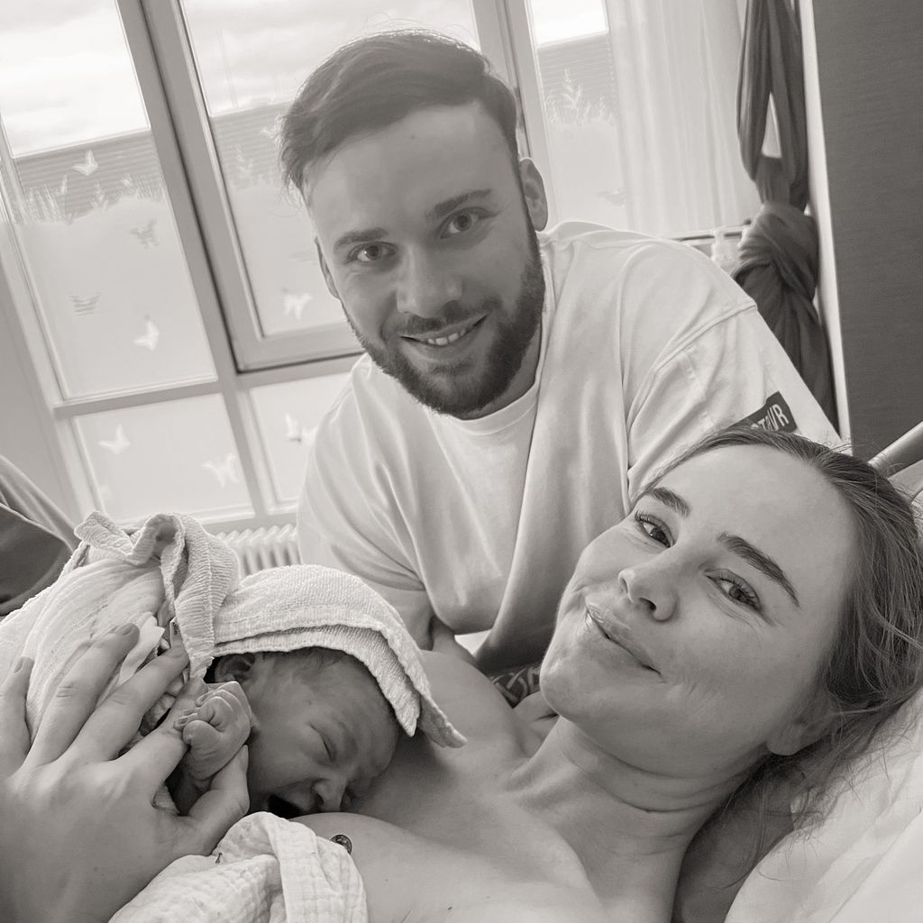 Liz Kaeber und Nick Maerker mit ihrem Sohn Loki