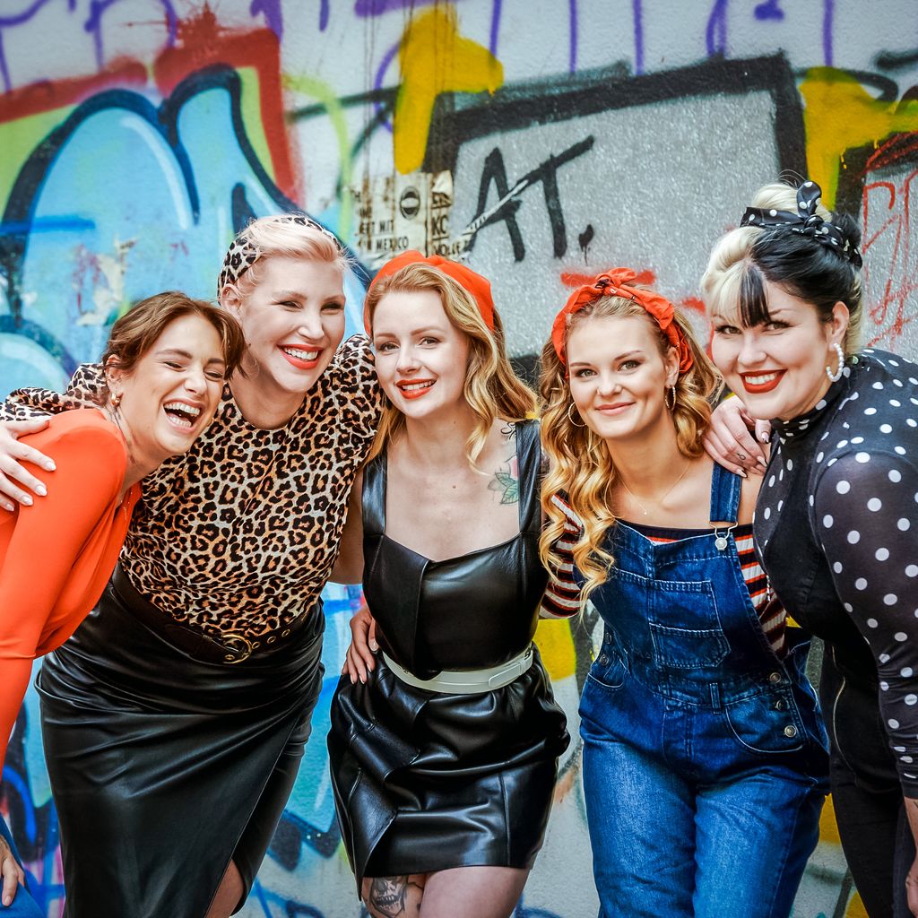 Liza Waschke, Laura Maack, Denise Schwitalle, Laura Hink und Mareike Flügge