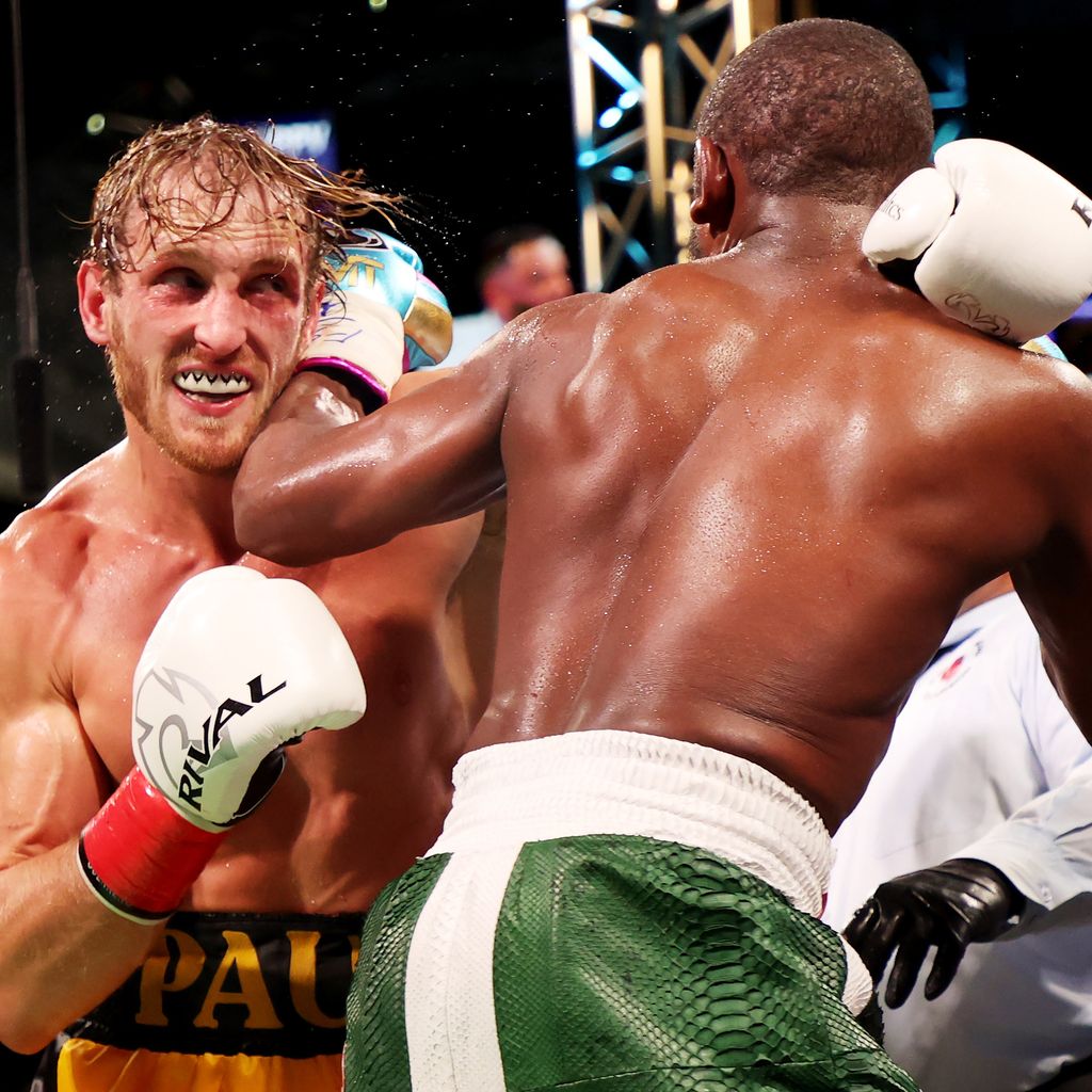 Logan Paul und Floyd Mayweather, Juni 2021