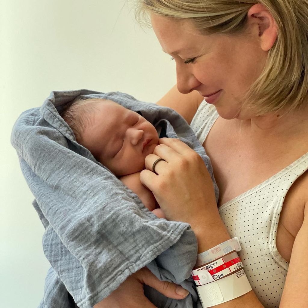 London Elise Kress mit ihrem Sohn Lincoln William, Juni 2023