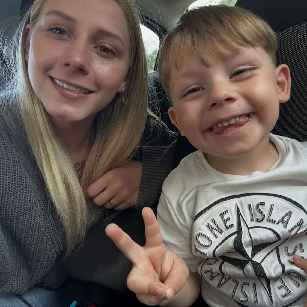Loredana Wollny und ihr Sohn Aurelio
