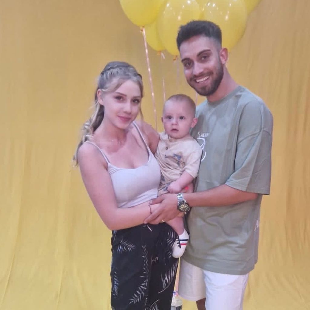 Loredana Wolly mit ihrem Verlobten Servet und ihrem Sohn Aurelio