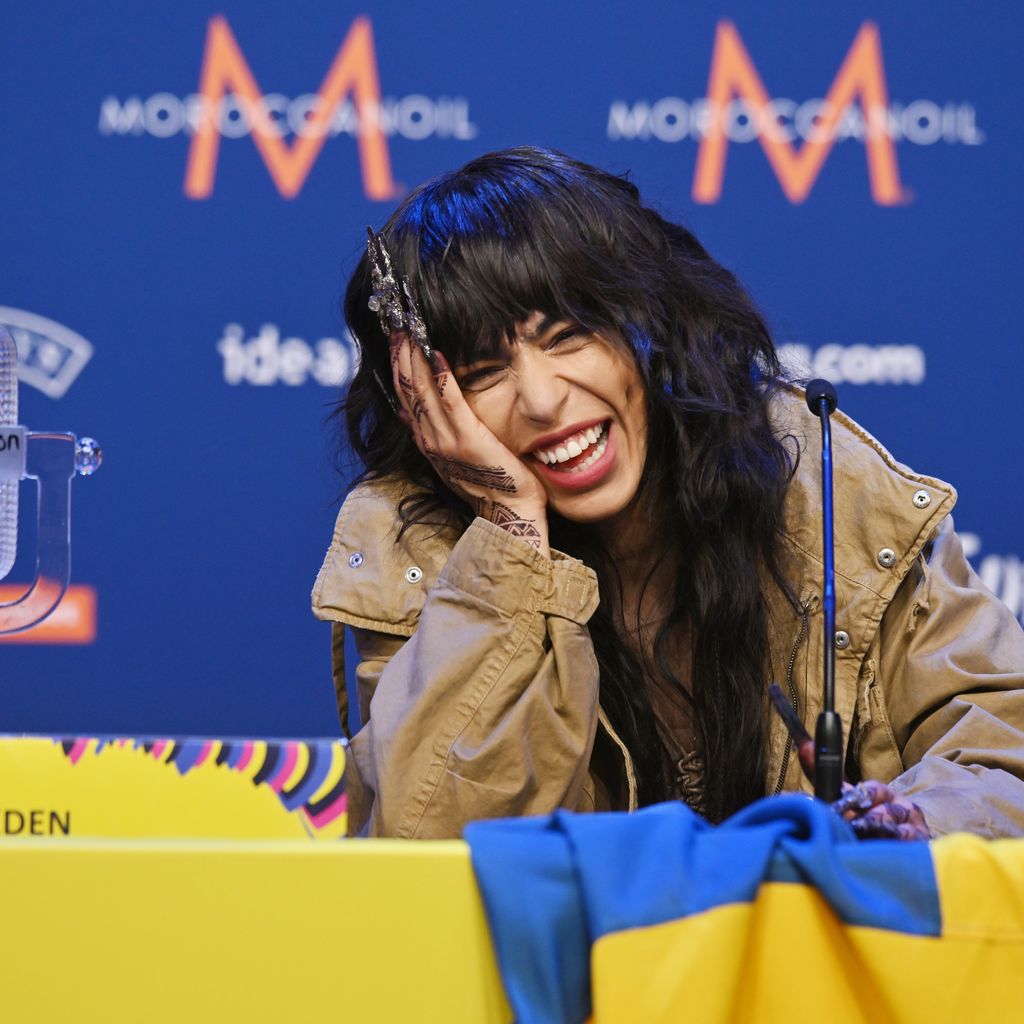 Loreen bei einer Pressekonferenz zum ESC-Sieg 2023