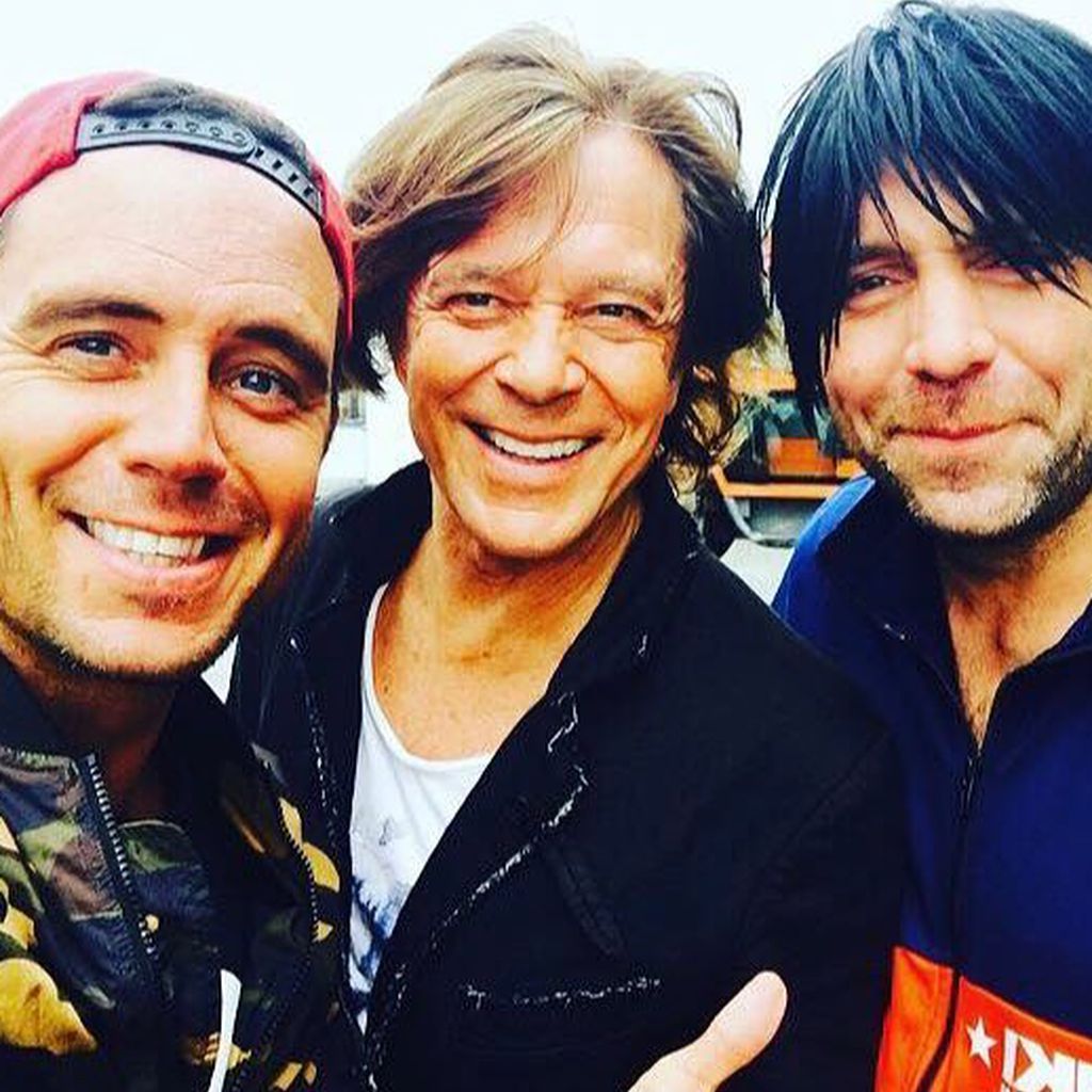 Lorenz Büffel, Jürgen Drews und Ikke Hüftgold im April 2019