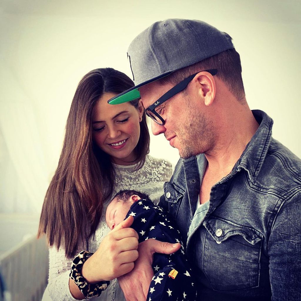 Lorenz Büffel mit seiner Frau Emily und Sohn Leo