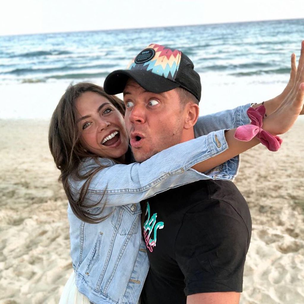 Lorenz Büffel mit seiner Freundin Emily, Dezember 2019