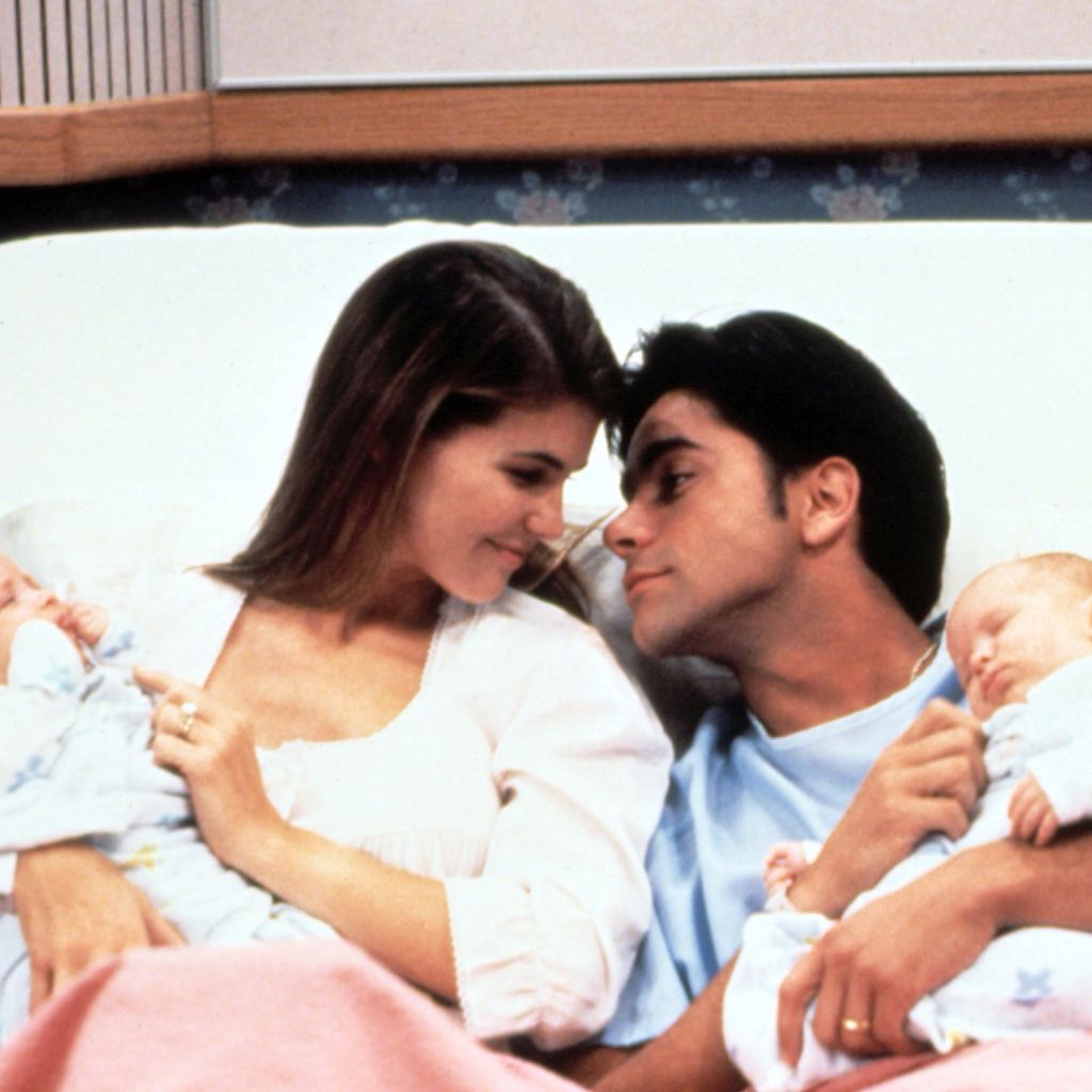 Lori Loughlin und John Stamos in "Full House"