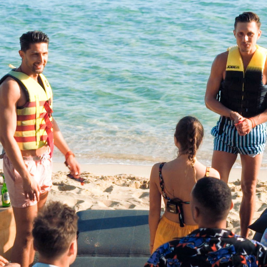 Bachelorette Maxime mit den Neuzugängen Lorik und Marcel