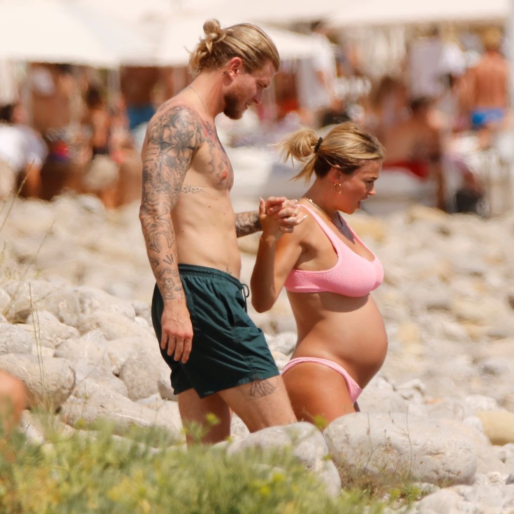 Loris Karius und Diletta Leotta im July 2023