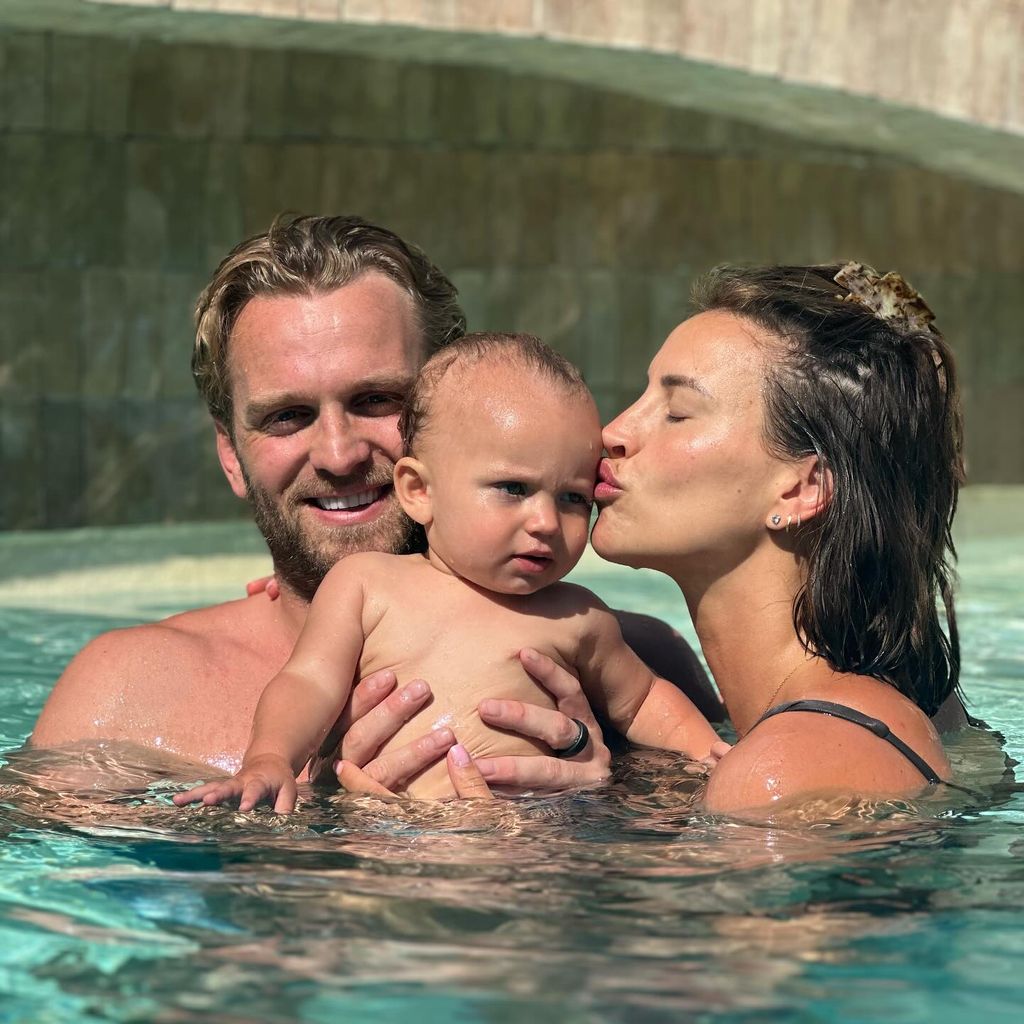 Lorri Haines, Ferne McCann und ihre Tochter Finty im August 2024