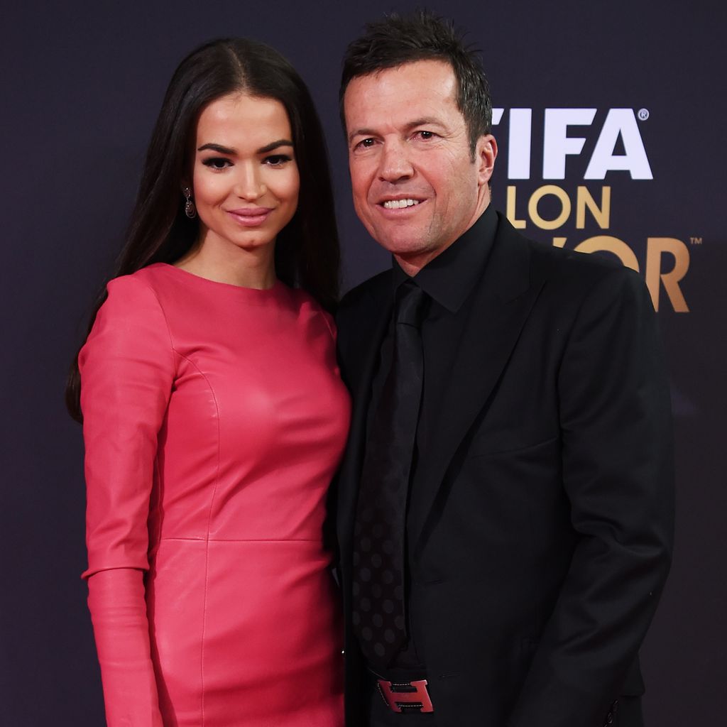 Lothar Matthäus und Anastasia bei der Verleihung des Ballon d'Or in Zürich, Januar 2016