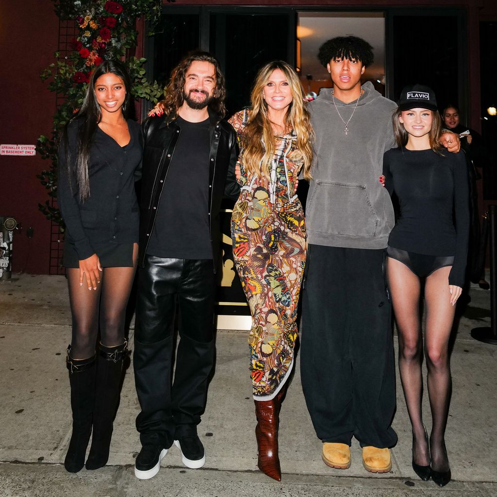 Heidi Klum mit ihren Kids Lou, Johan und Leni sowie Ehemann Tom Kaulitz, Oktober 2024