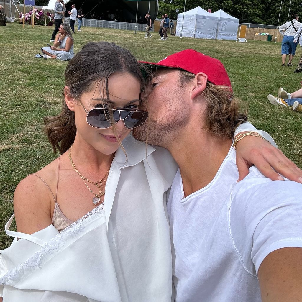 Louise Thompson und ihr Partner Ryan Libbey
