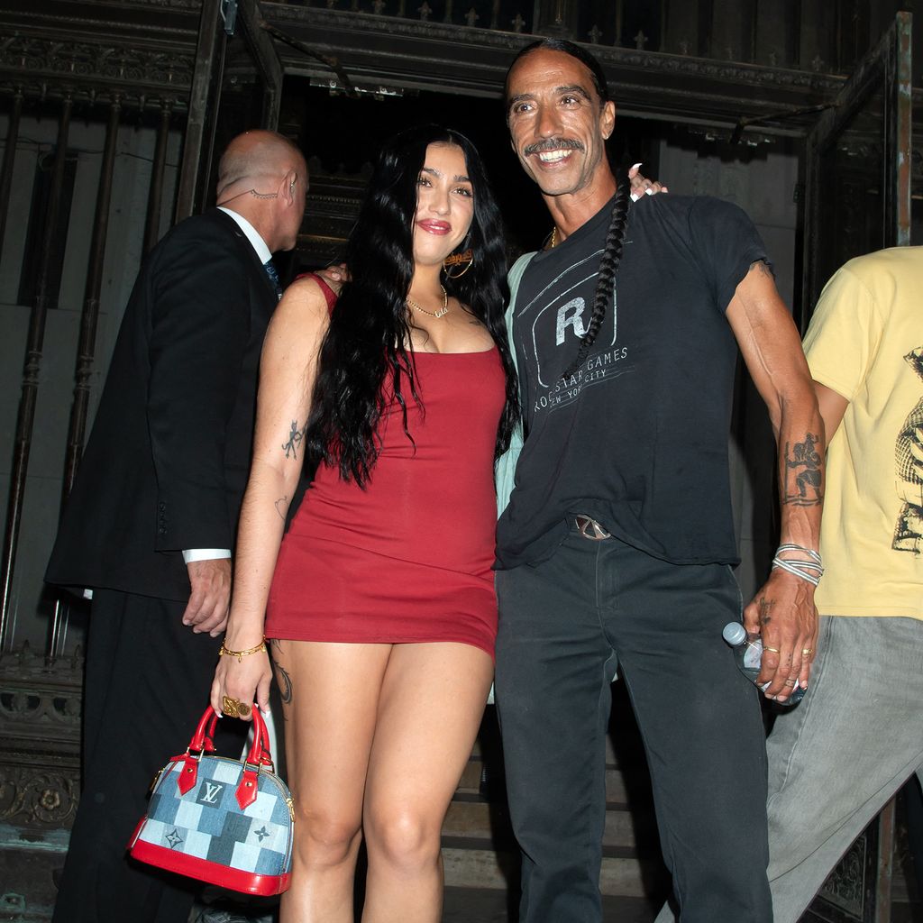 Lourdes Leon mit ihrem Vater Carlos Leon bei der New York Fashion Week, September 2024