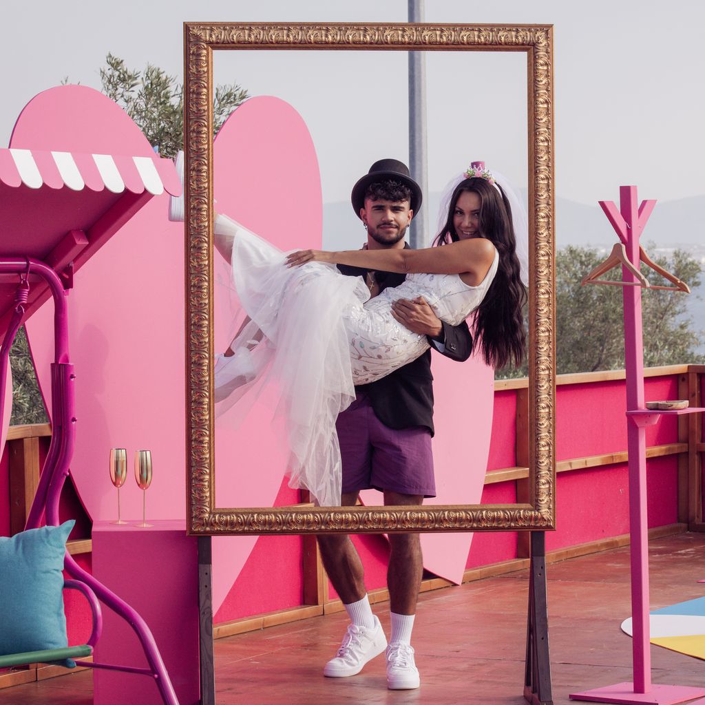 Leandro und Evi beim "Love Island"-Hochzeitsspiel