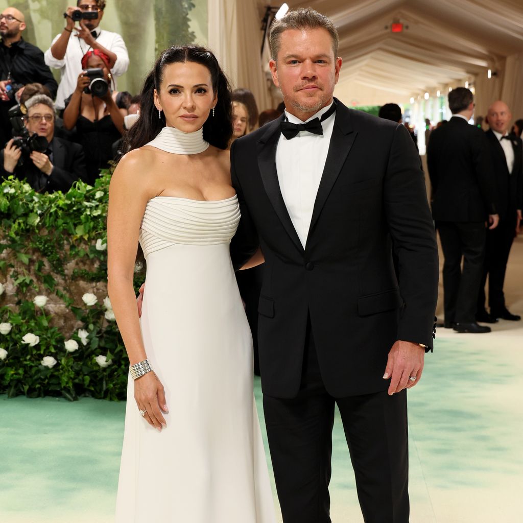 Luciana Barroso and Matt Damon bei der Met Gala 2024