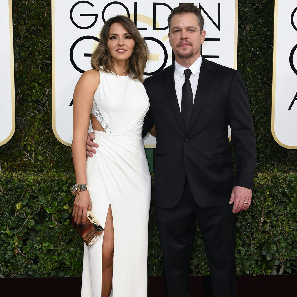 Luciana Barroso und Matt Damon bei den Golden Globes 2017
