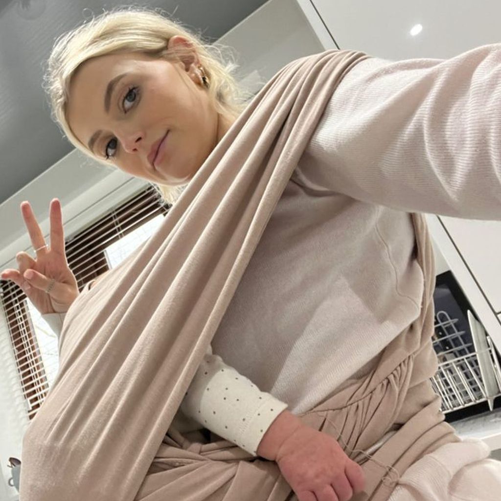 Lucy Fallon mit ihrem Sohn Sonny