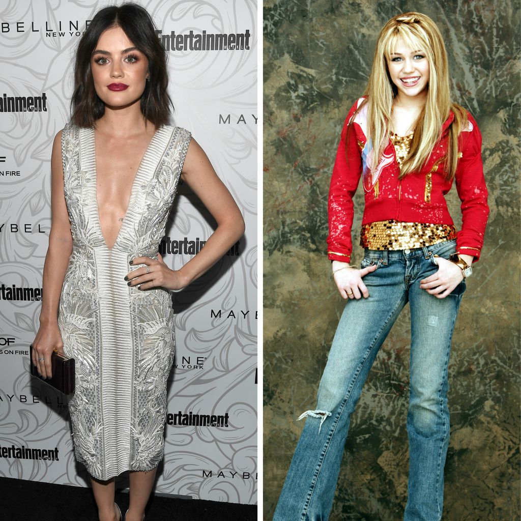 Lucy Hale und Hannah Montanna