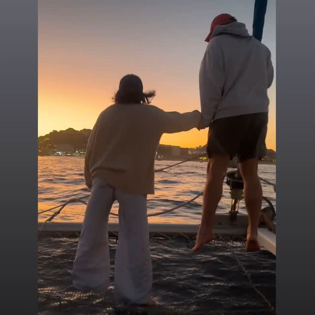 Lucy Hale und Tyler Blackburn in einer Instagram-Story