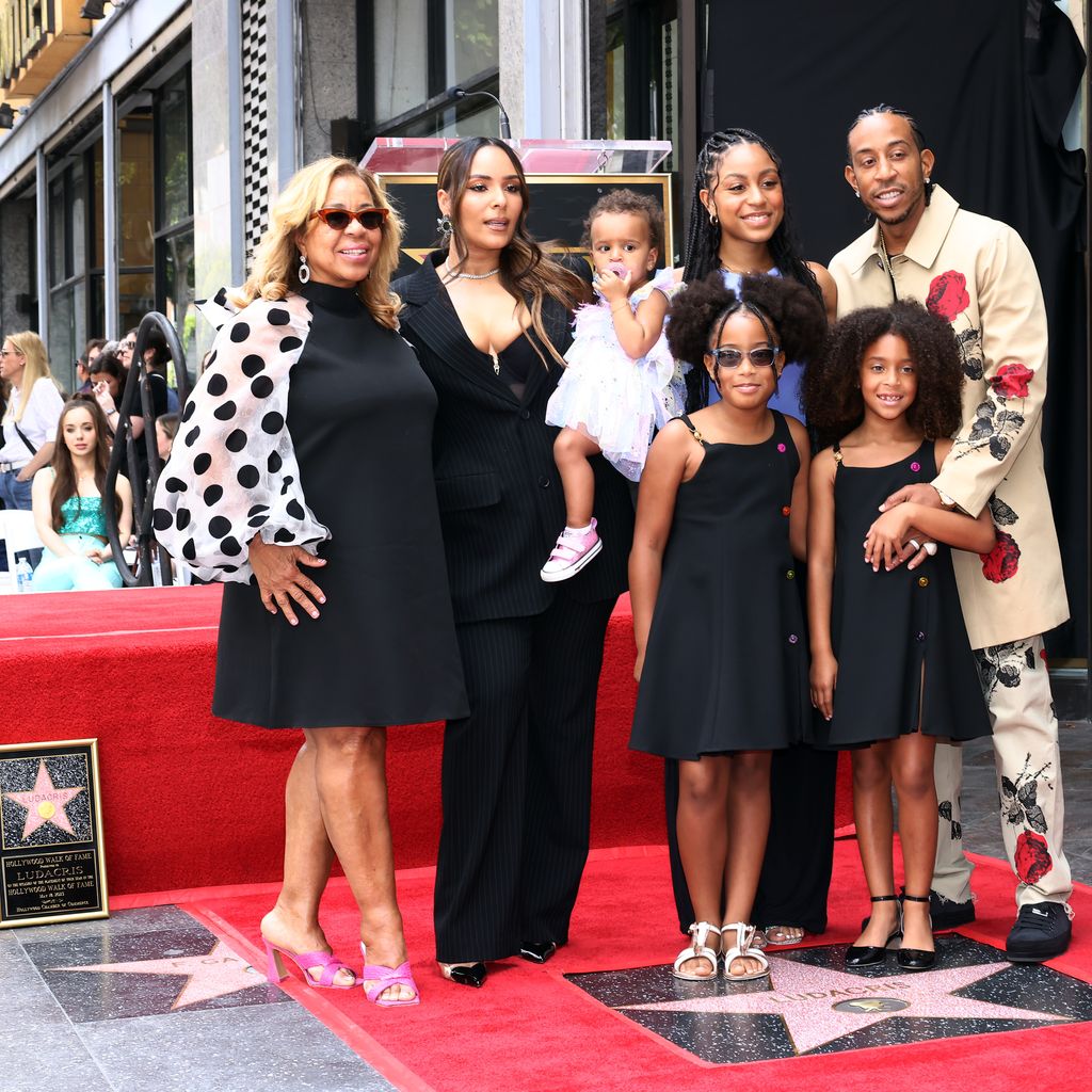 Ludacris mit seiner Familie auf dem Hollywood Boulevard
