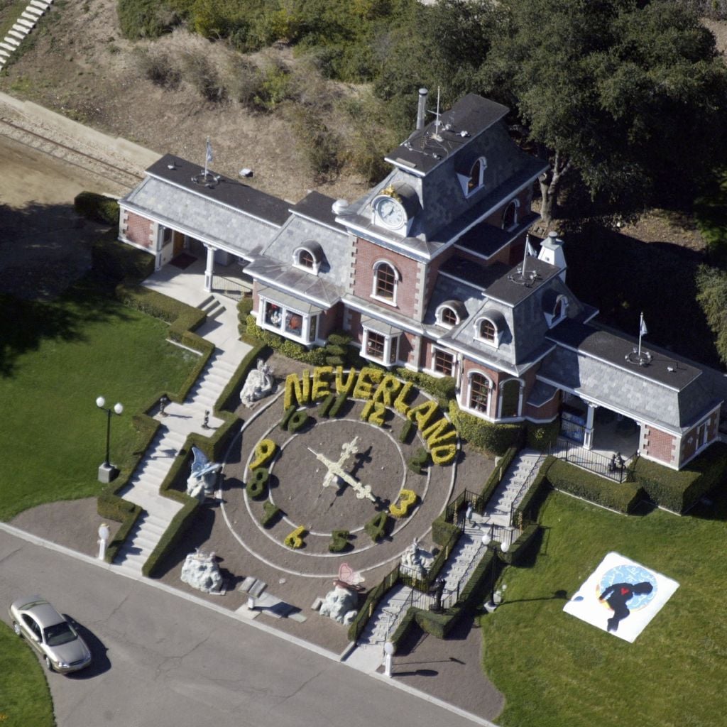 Neverland Ranch von Michael Jackson in Los Olivos während einer Polizeidurchsuchung, 18. November 2003