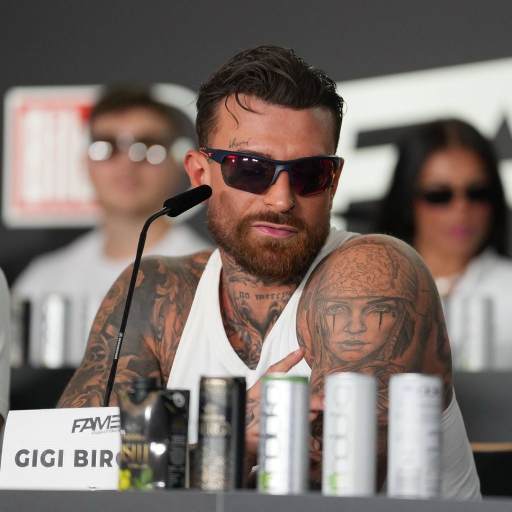Luigi Birofio bei der Pressekonferenz zu Fame Fighting 2026 im Atlantic Hotel Essen