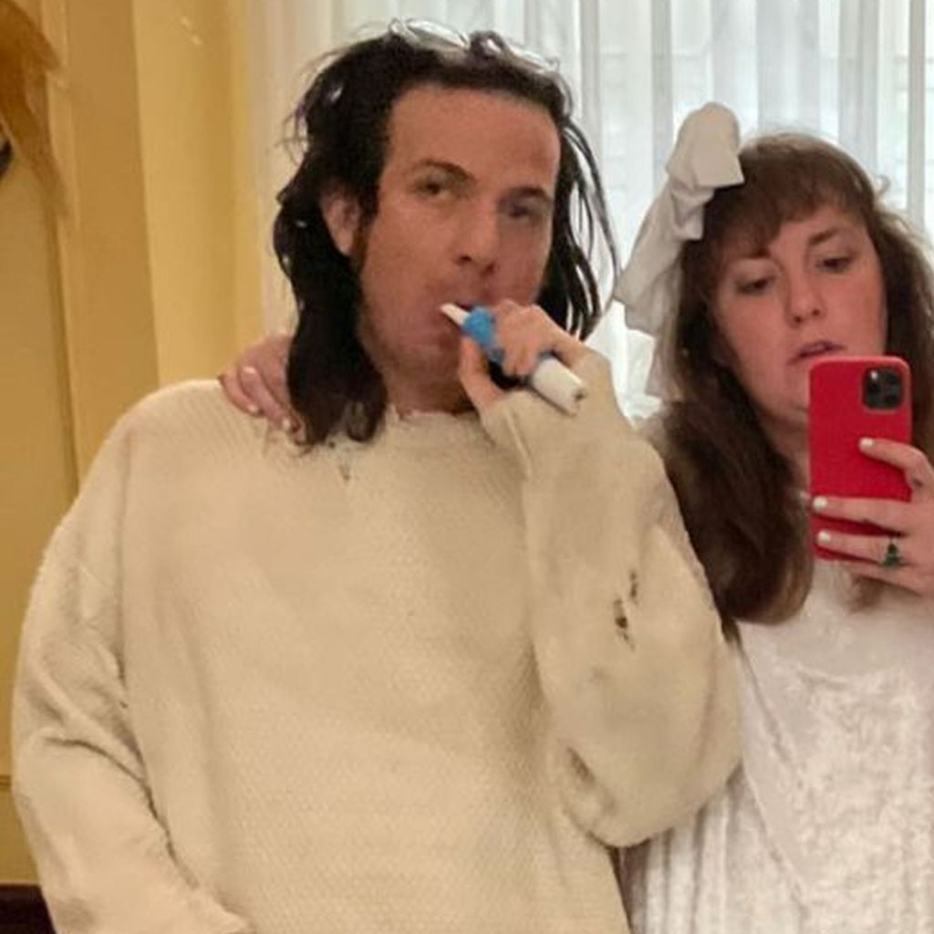 Luis Felber und Lena Dunham im September 2021