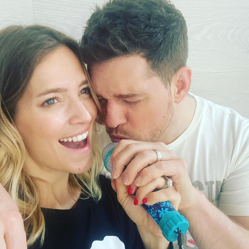 Luisana Lopilato und Michael Bublé im April 2020