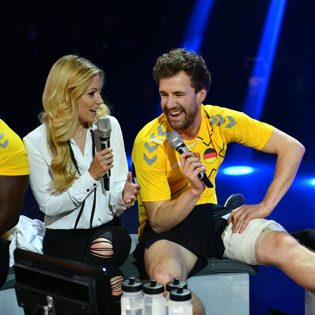 Andrea Kaiser und Luke Mockridge bei "CATCH! Die Europameisterschaft im Fangen"