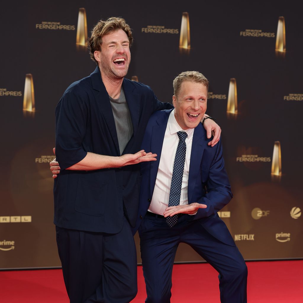 Luke Mockridge und Oliver Pocher beim Deutschen Fernsehpreis 2023