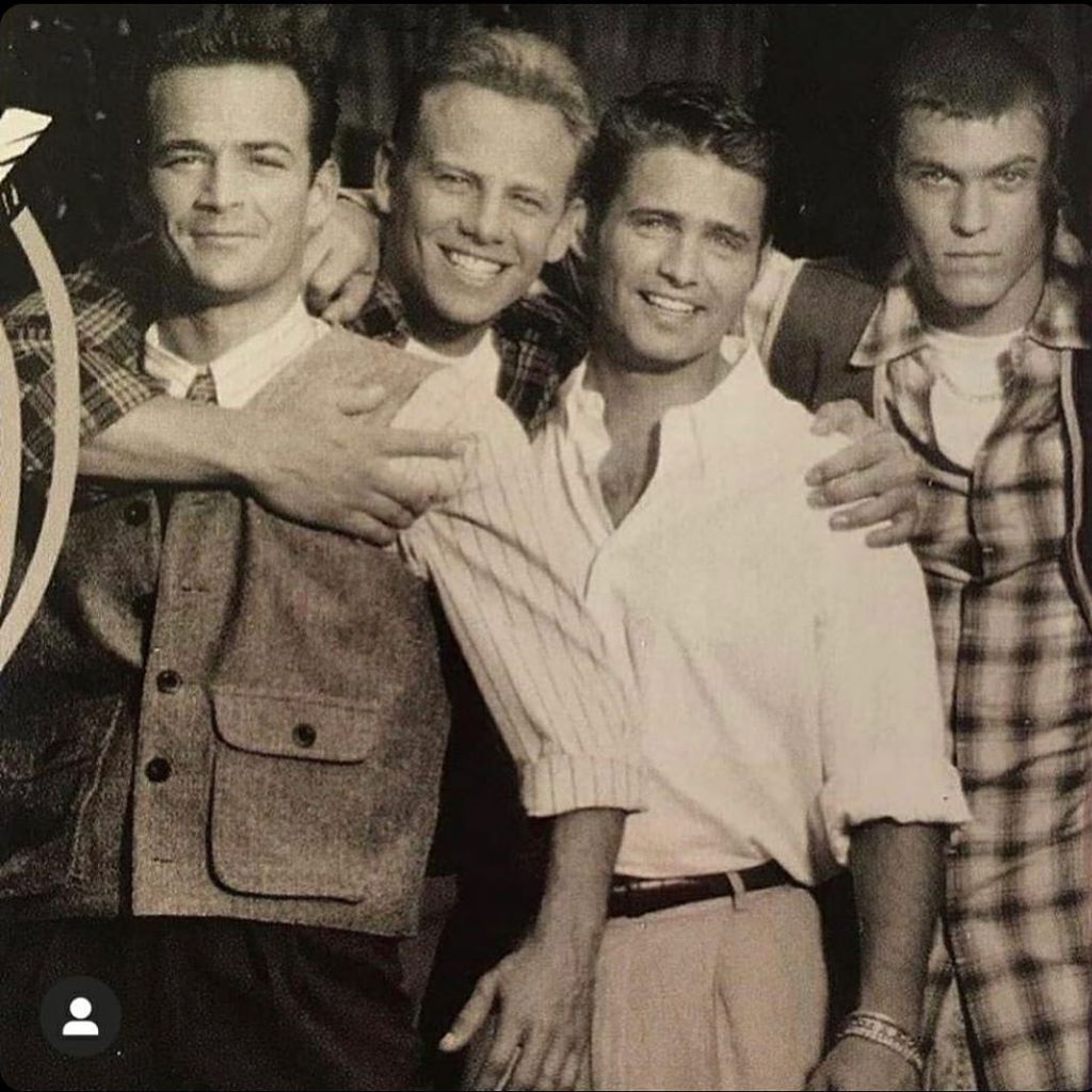 Luke Perry, Ian Ziering, Jason Priestley und Brian Austin Green