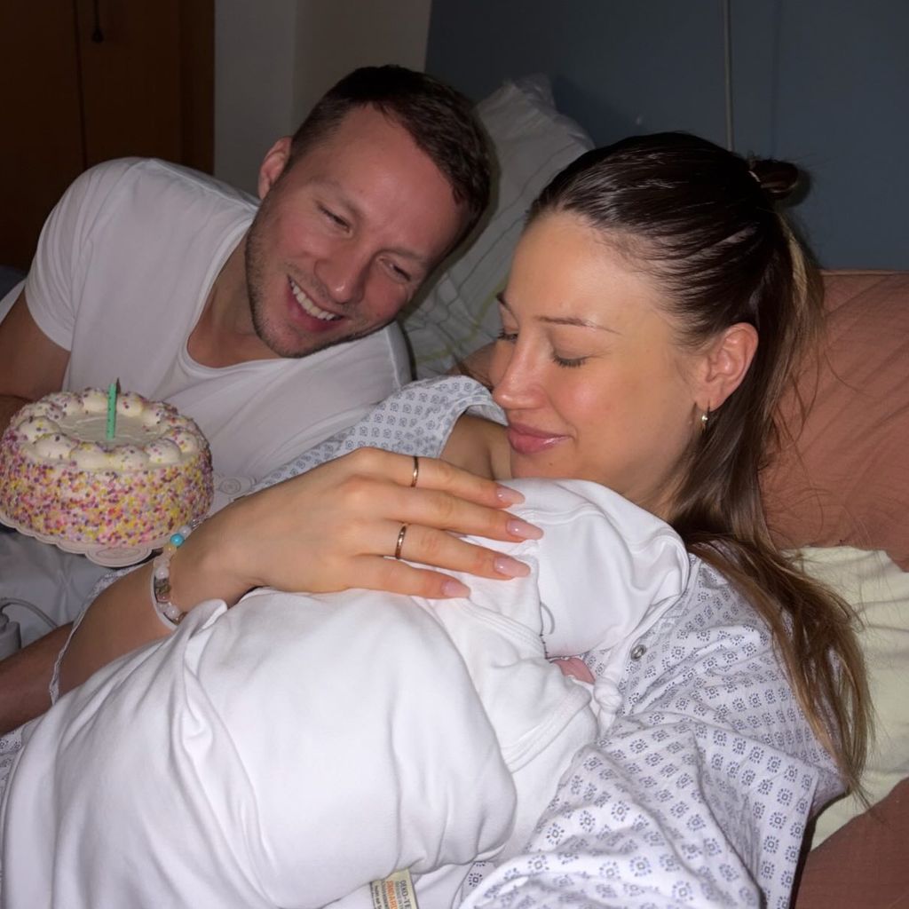 Lulu Lewe und ihr Mann Bastian Scheibe nach Geburt ihres Sohnes, Januar 2026