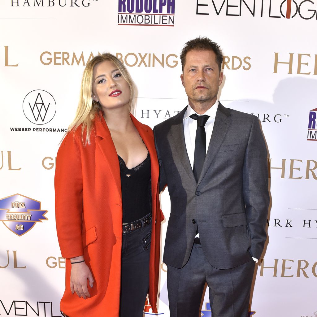 Til Schweiger (r.) mit seiner Tochter Luna, Oktober 2017 in Hamburg