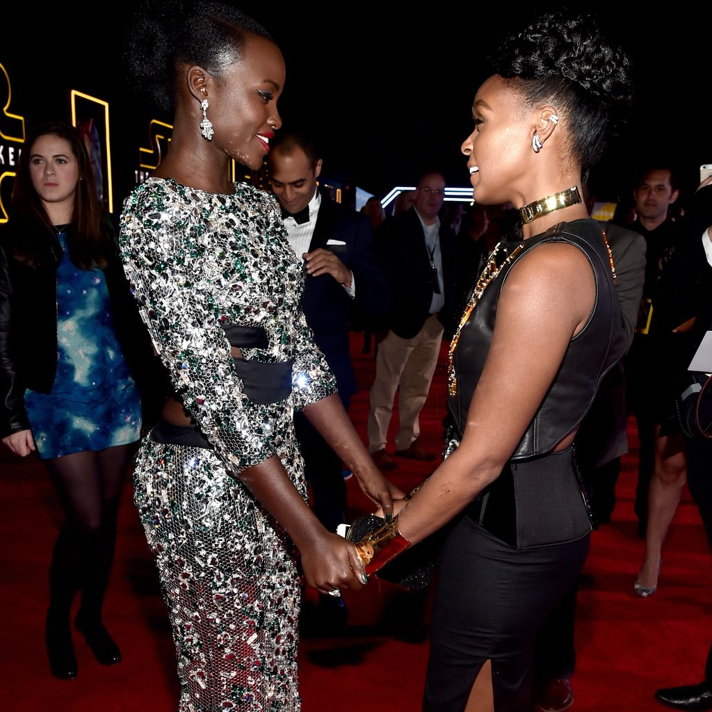 Lupita Nyong'o und Janelle Monáe im Jahr 2015