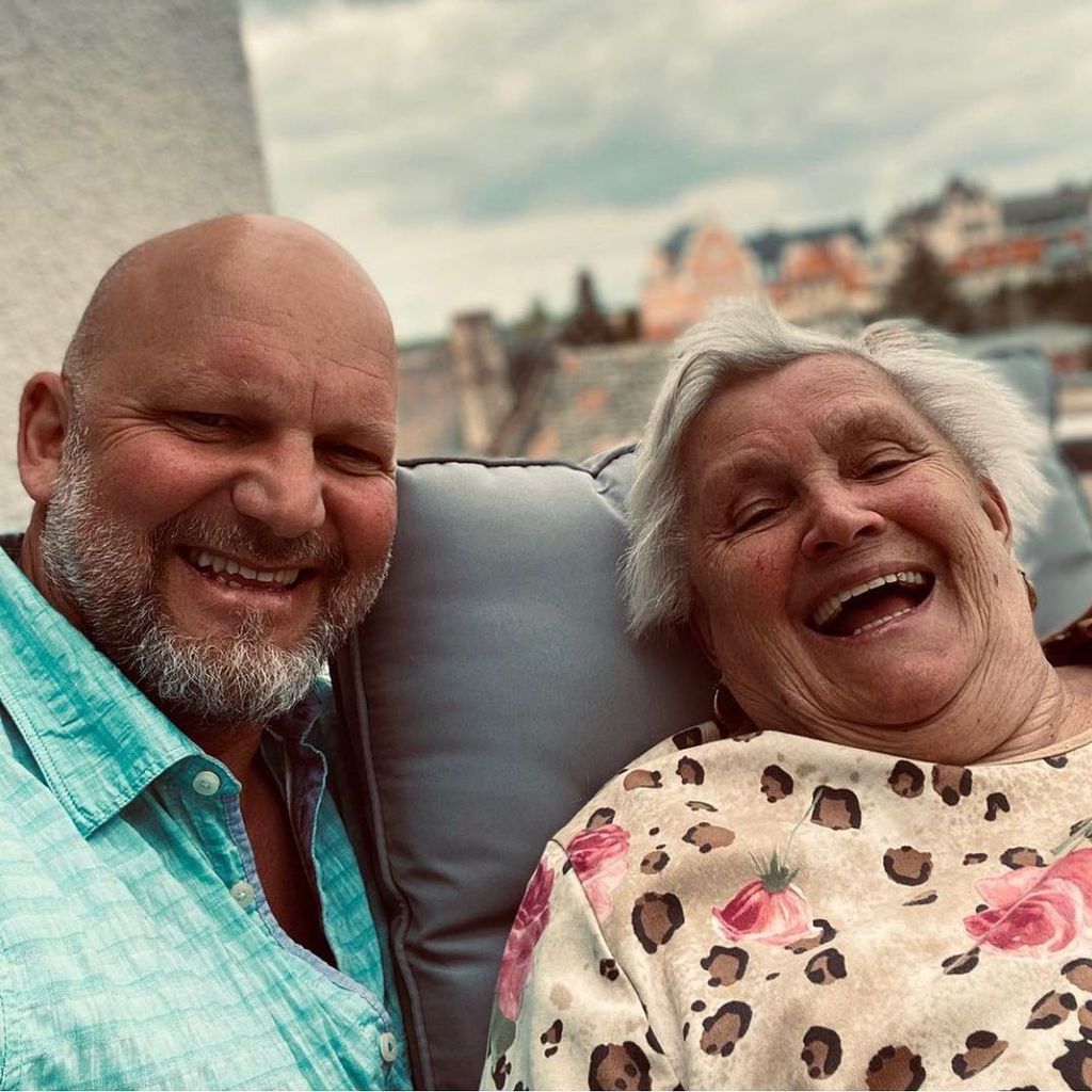 Lutz Schweigel und seine Mutter