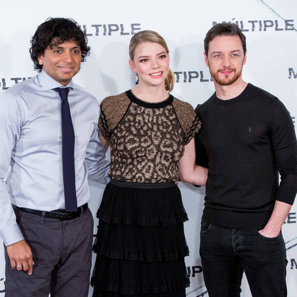M. Night Shyamalan, Anya Taylor-Joy und James McAvoy bei einem Event zu "Split"
