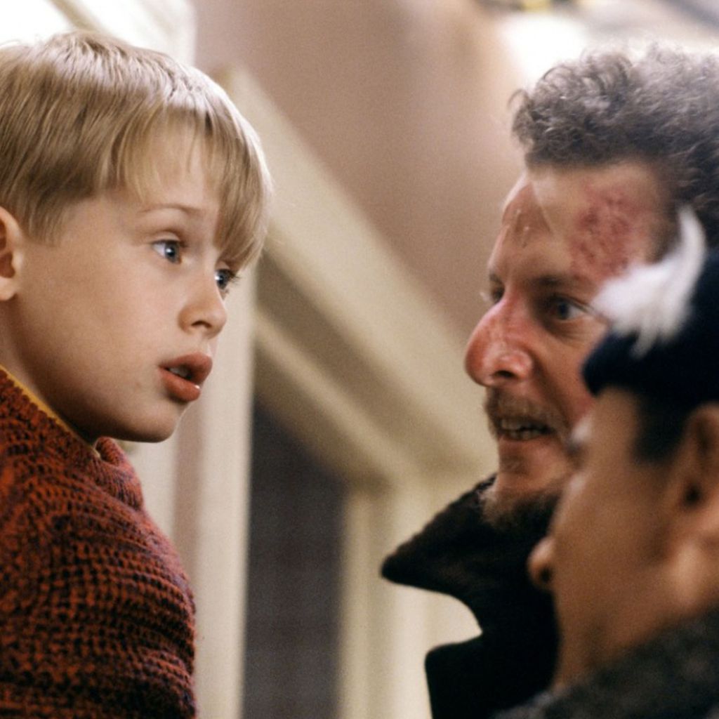 Macaulay Culkin, Joe Pesci und Daniel Stern in "Kevin – Allein zu Haus"