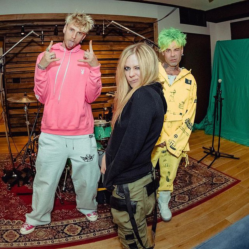 Machine Gun Kelly, Avril Lavigne und Mod Sun im Dezember 2020