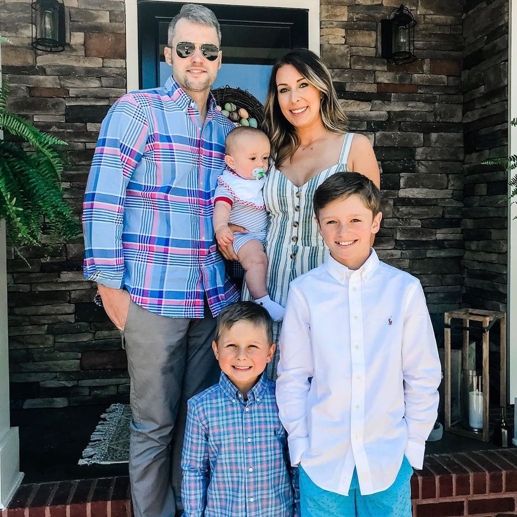 Mackenzie Edwards mit ihrem Mann Ryan und den Kindern, April 2019
