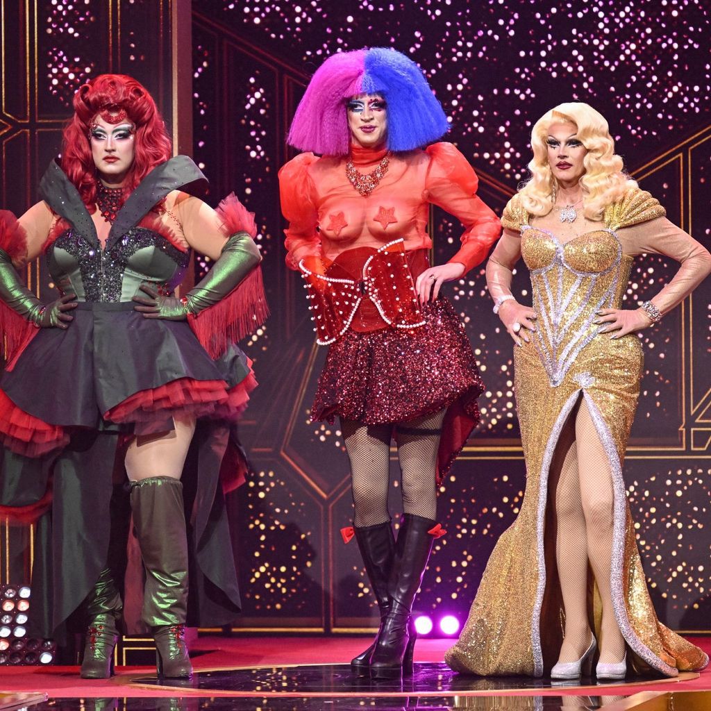 Faisal Kawusi, Steffen Hallaschka und Mickie Krause als Dragqueens