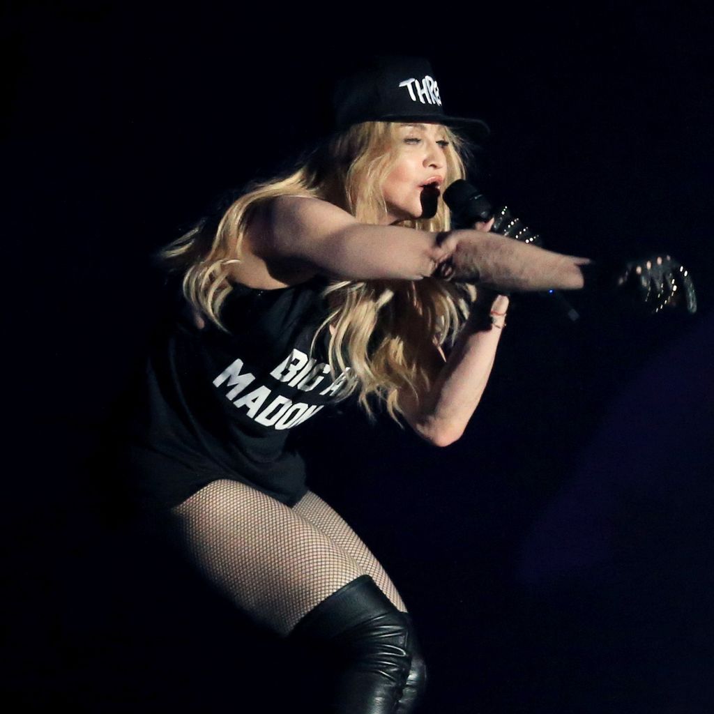 Madonna performt mit Drake beim Coachella Valley Music & Arts Festival 2015 in Indio, Kalifornien